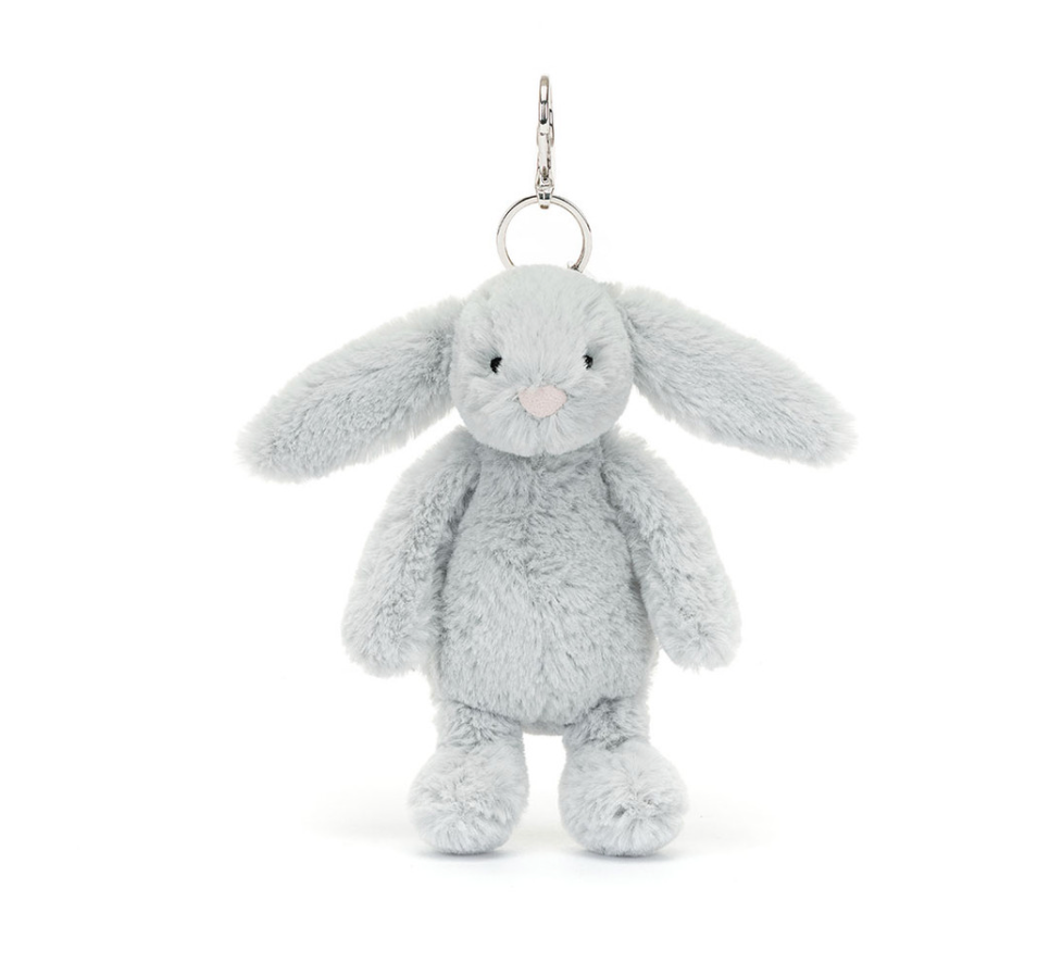 Bashful Silver Bunny Bag Charm
