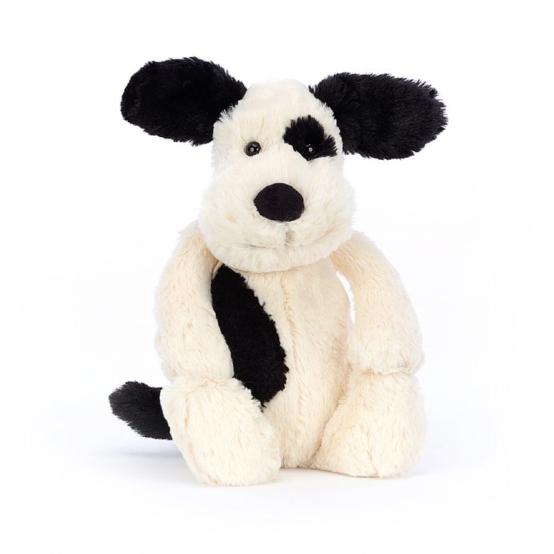 Bashful Black & Cream Puppy Huge