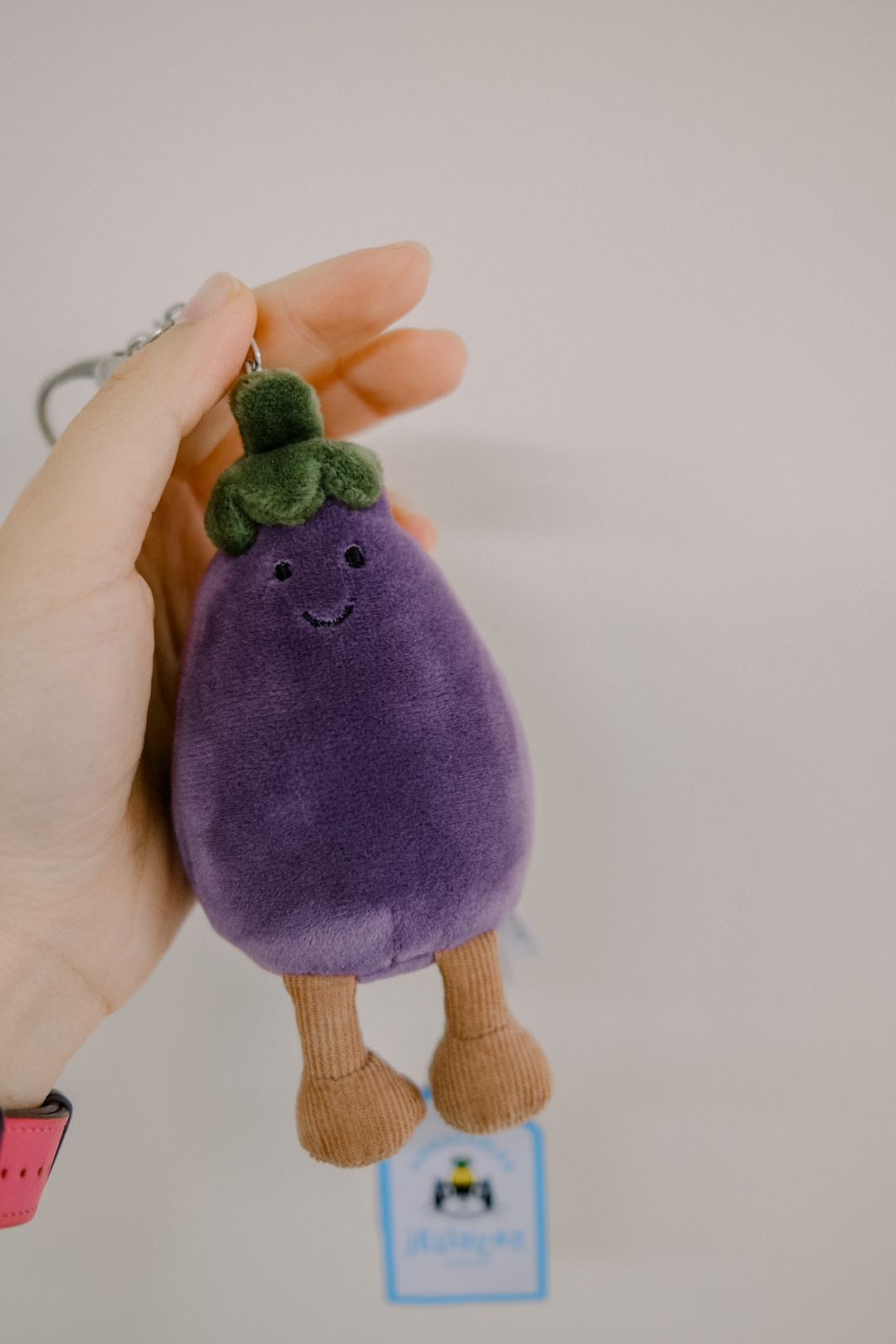 Vivacious Eggplant Bag Charm